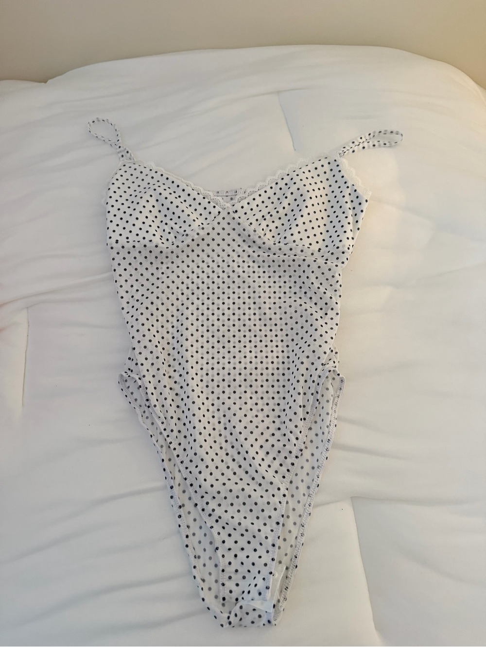 Polka dot bodysuit new